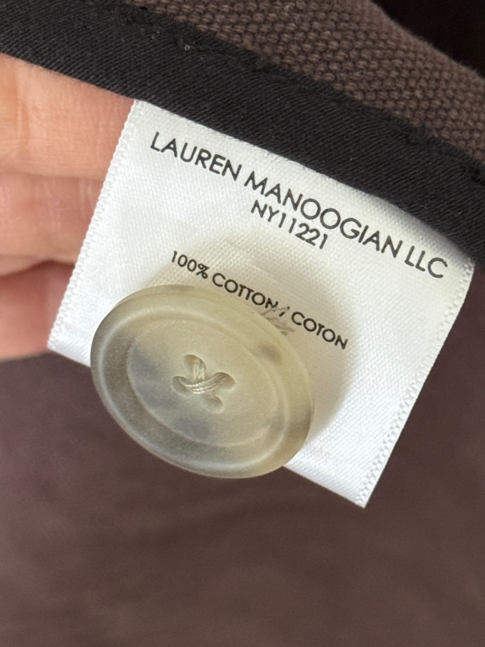 Lauren Manoogian Canvas Car Coat in Soil - Picture 9 of 10